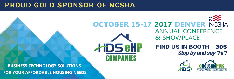 HDS and eHousingPlus are proud Gold sponsors of NCSHA’s Annual Conference!